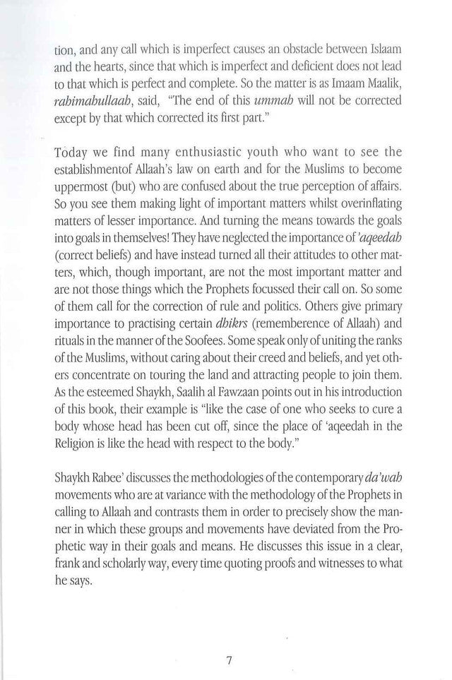 The Methodology Of The Prophets In Calling To Allah