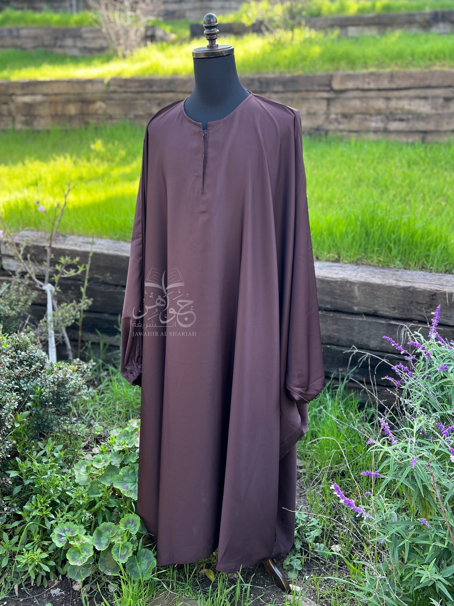 Butterfly Abaya - Dark Brown