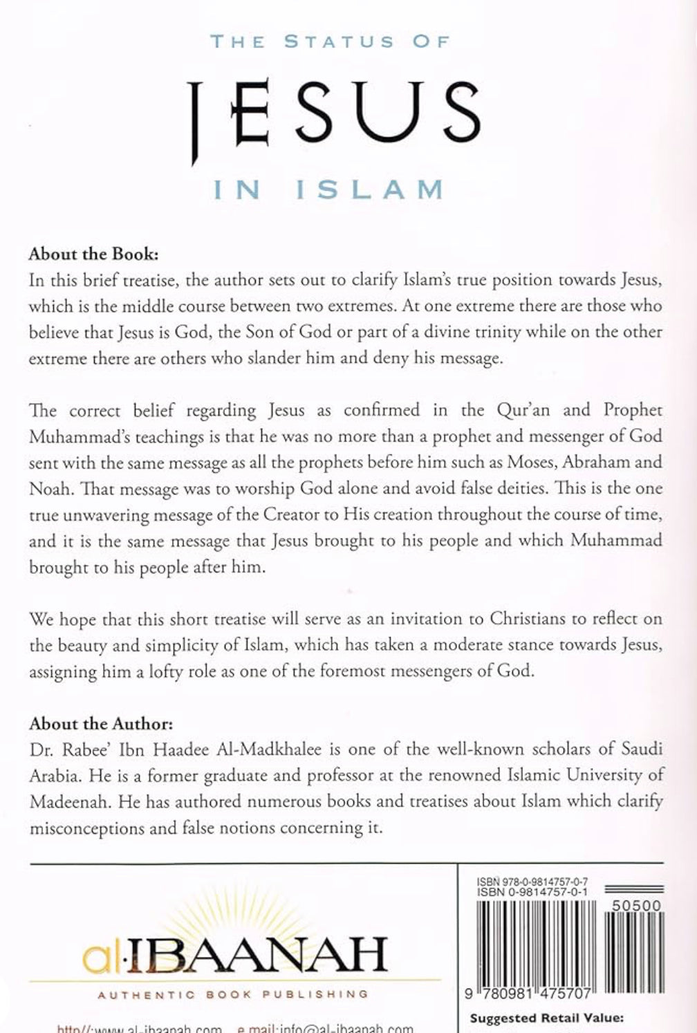 The Status Of Jesus In Islam