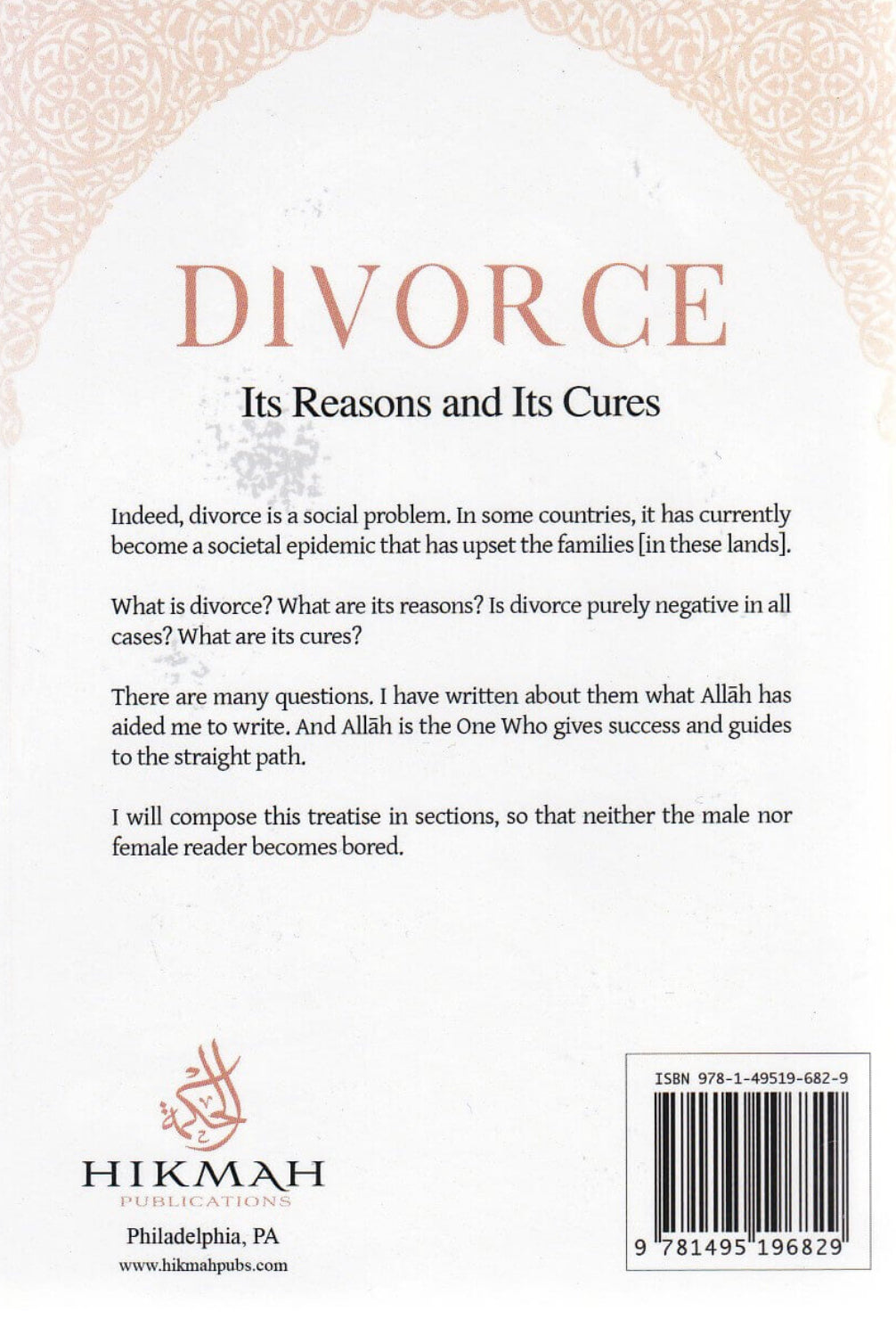 Divorce: Its Reasons And Its Cures