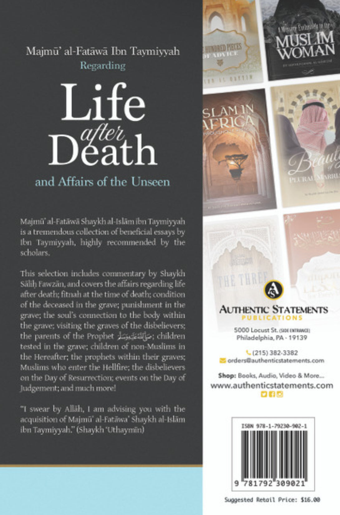 Majmu Al-Fatawa Ibn Taymiyyah Regarding Life After Death And Affairs Of The Unseen