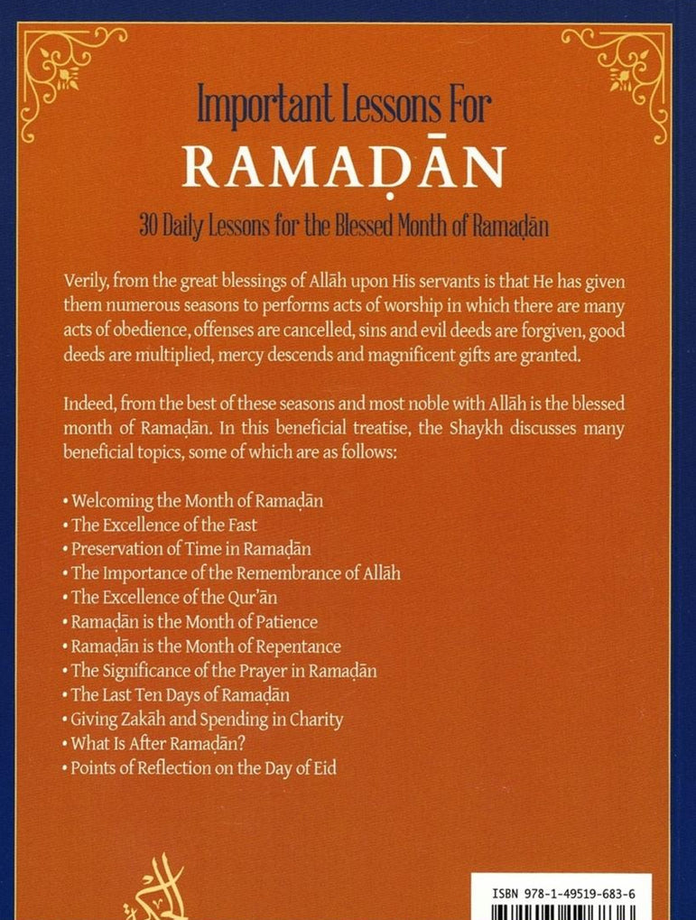 Important Lessons for Ramadan,30 Daily Lessons for The Blessed Month Of Ramadan