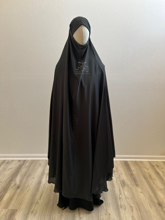 Maxi Nidha Khimar - Dark Gray