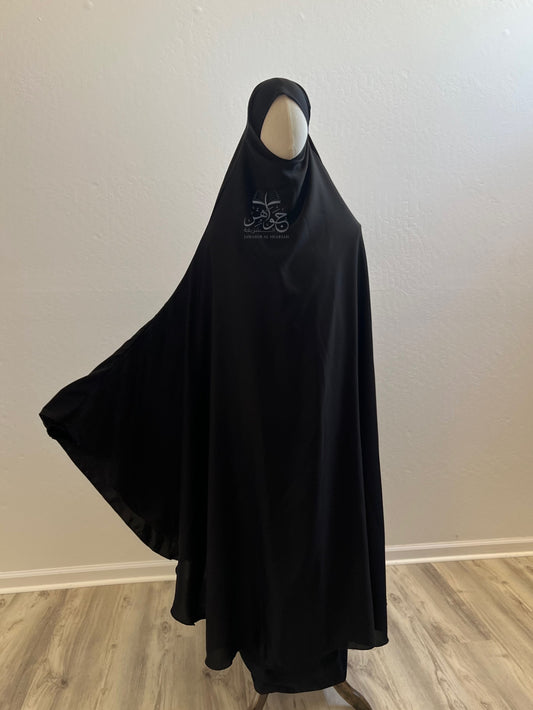 Maxi Nidha Khimar - Black