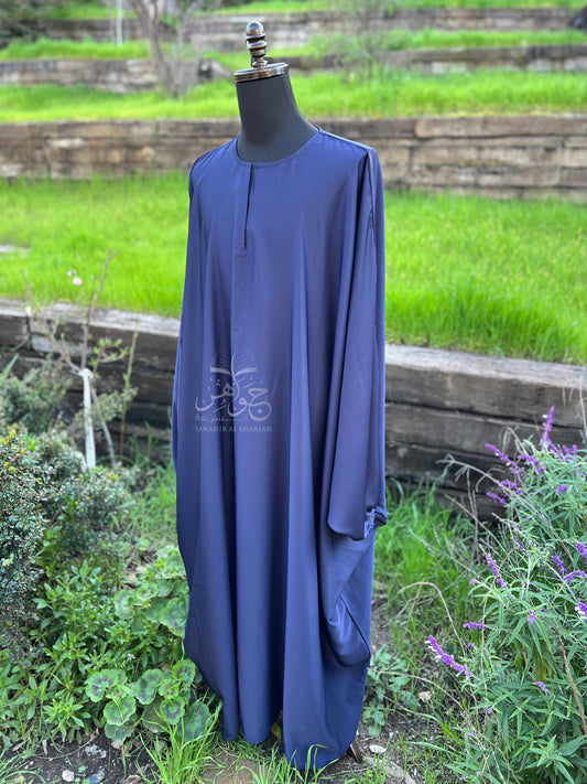 Butterfly Abaya - Navy Blue