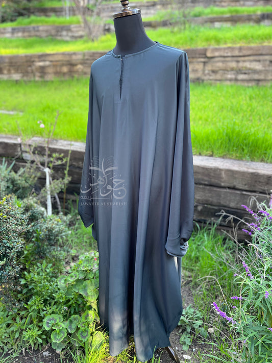 Butterfly Abaya - Dark Gray