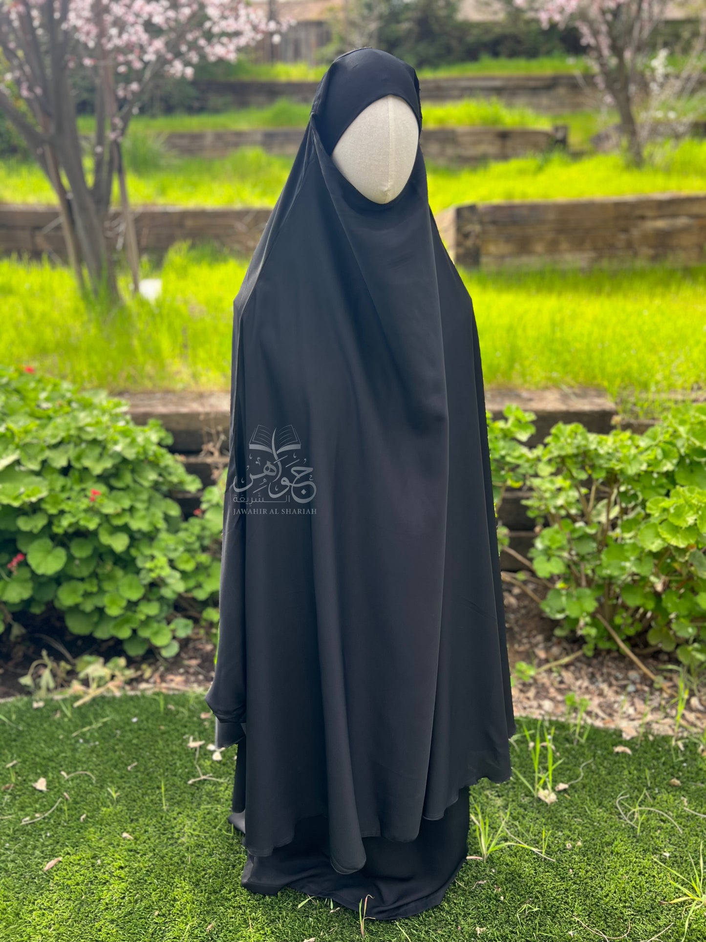 2-Piece Jilbab - Black