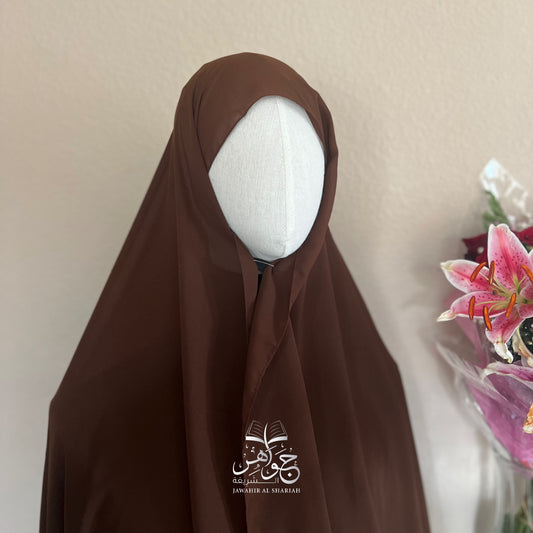 Maxi Chiffon Scarf - Brown