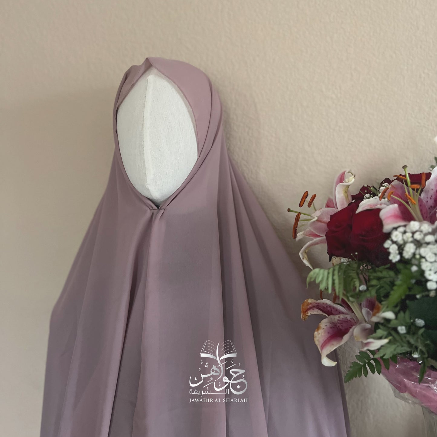 Maxi Chiffon Scarf - Dusty Pink